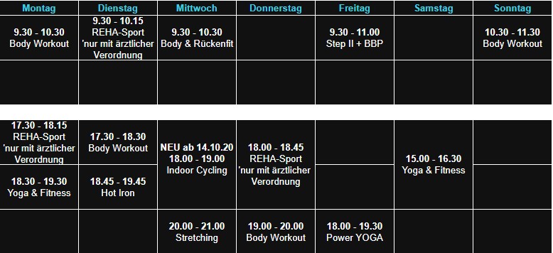 Sepps Fitness Kahl Aerobic 06.10.20